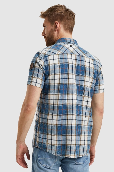 PME legend short sleeve shirt indigo yarndyed