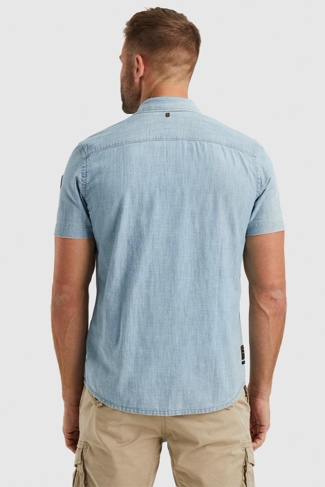 PME legend short sleeve shirt indigo chambray