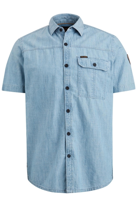 PME legend short sleeve shirt indigo chambray