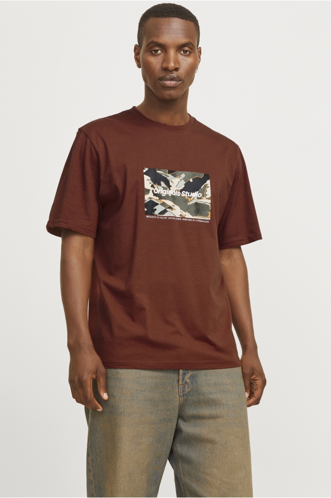 JORVESTERBRO NEWTON BOXFRONT TEE SS 12265742 Brandy Brown