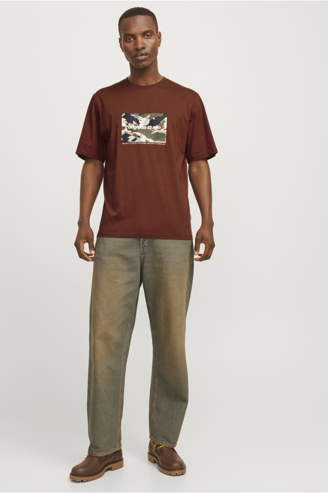 JORVESTERBRO NEWTON BOXFRONT TEE SS 12265742 Brandy Brown