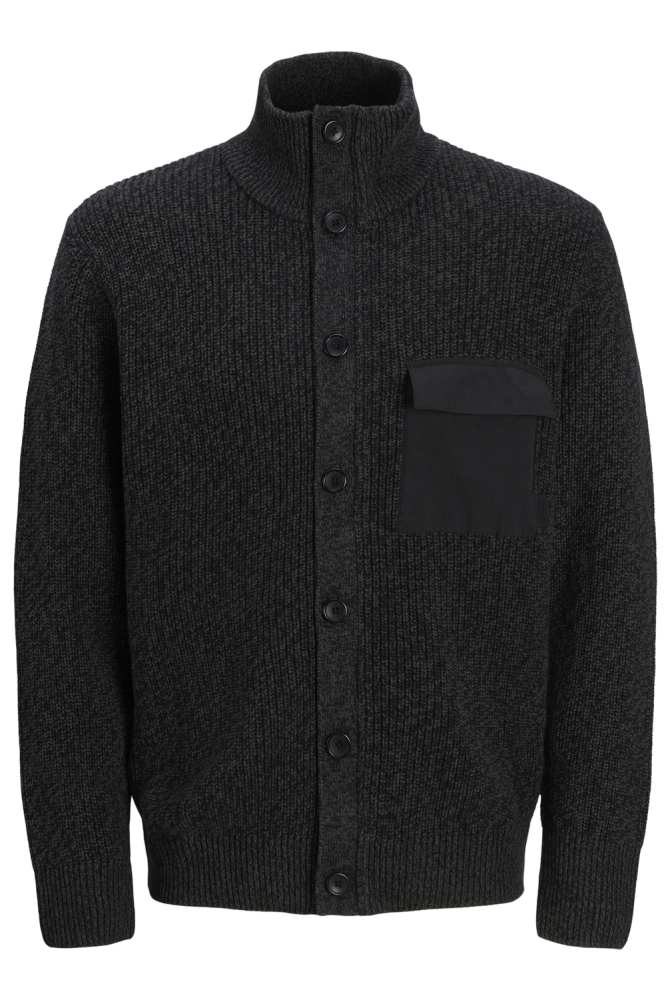 JCOMACE KNIT CARDIGAN SMU 12270984 Black/W. Asphalt