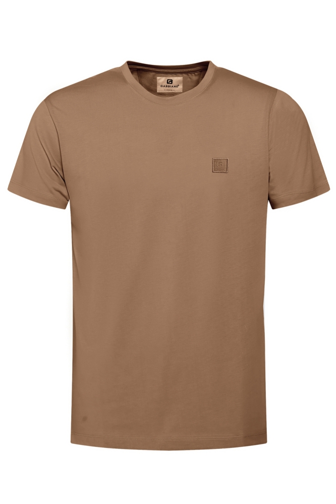 PREMIUM T SHIRT MET STRETCH 152713 4412 Khaki Brown