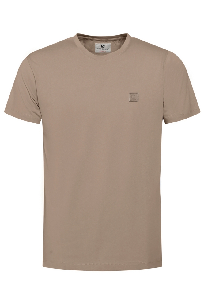 PREMIUM T SHIRT MET STRETCH 152713 4445 taupe