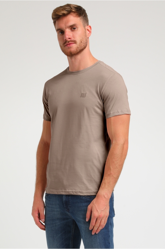 PREMIUM T SHIRT MET STRETCH 152713 4445 taupe