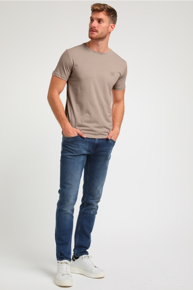 PREMIUM T SHIRT MET STRETCH 152713 4445 taupe