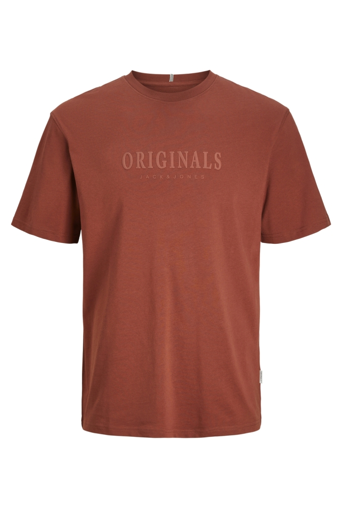 JORFREDERIKSBERG TEE SS CREW NECK N 12262494 BRANDY BROWN