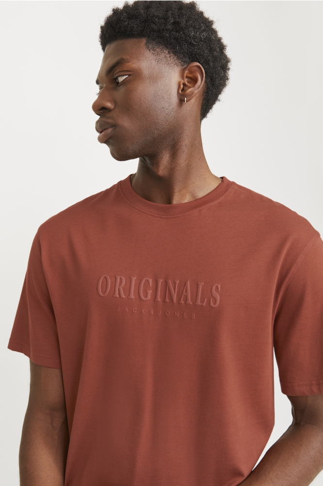 JORFREDERIKSBERG TEE SS CREW NECK N 12262494 BRANDY BROWN