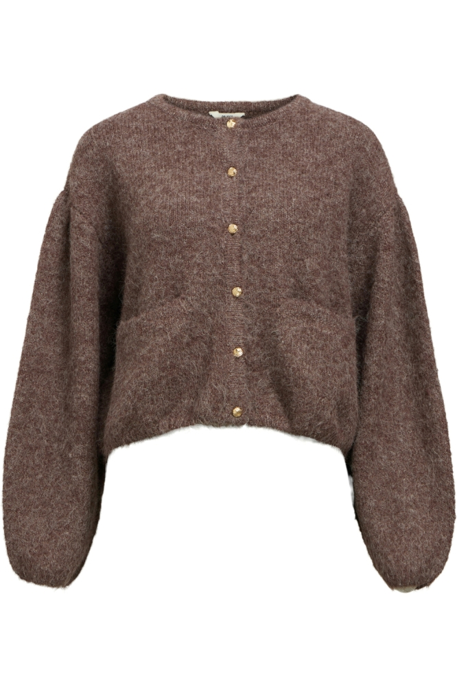 OBJSAGGIA LO L/S KNIT CARDIGAN 135 23045224 MOREL