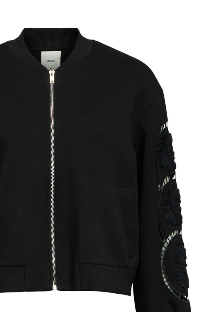 OBJDORINA LO L/S SWEAT BOMBER E PA 23045850 BLACK