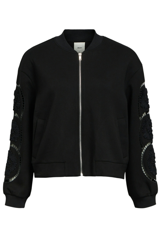 OBJDORINA LO L/S SWEAT BOMBER E PA 23045850 BLACK