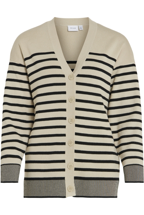 Vila viostria l/s v-neck knit cardigan/l