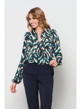 AndCo Woman Blouse EMILY MINERAL BL310 45095 nm-mineral green mul