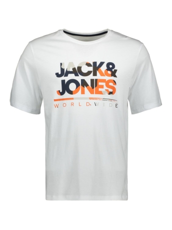 Jack & Jones T-shirt JJLUKE TEE SS CREW NECK 12256785 White/BIG