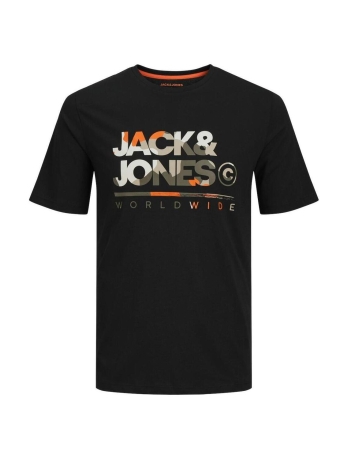 Jack & Jones T-shirt JJLUKE TEE SS CREW NECK 12256785 Black/BIG