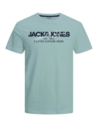Jack & Jones T-shirt JJALVIS TEE SS CREW NECK 12256803 GRAY MIST