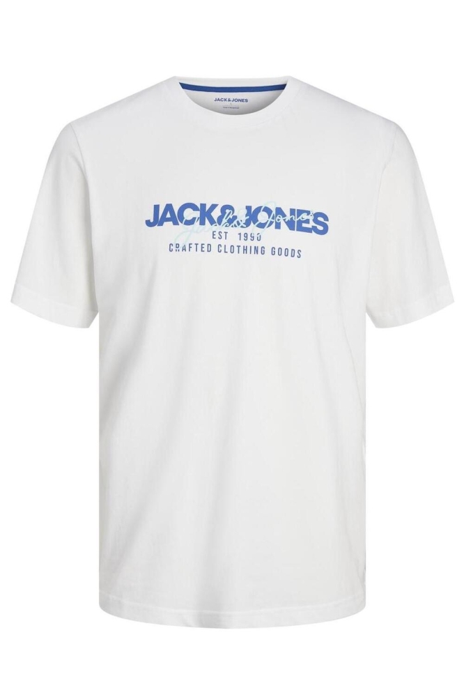 JJALVIS TEE SS CREW NECK 12256803 White