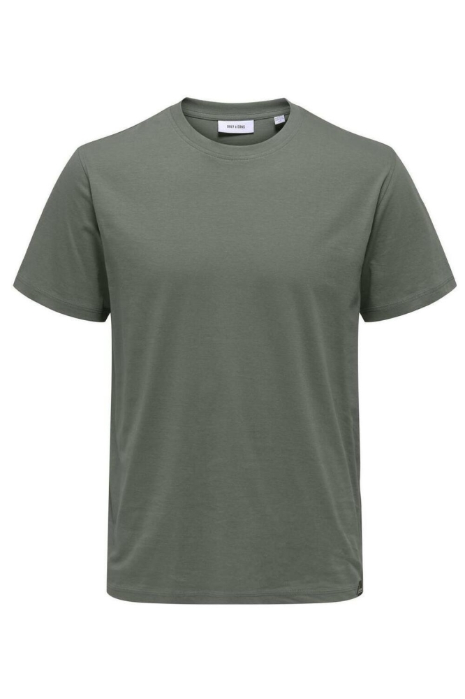 ONSMAX LIFE SS STITCH TEE NOOS 22025208 CASTOR GRAY