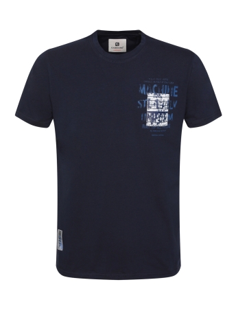 Gabbiano T-shirt T SHIRT MET BORSTPRINT 14010 301 navy