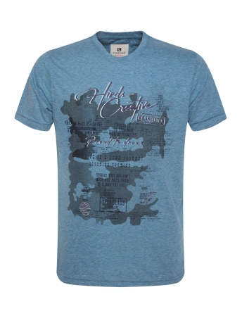 Gabbiano T-shirt T SHIRT MET PRINT 14015 308 indigo-navy