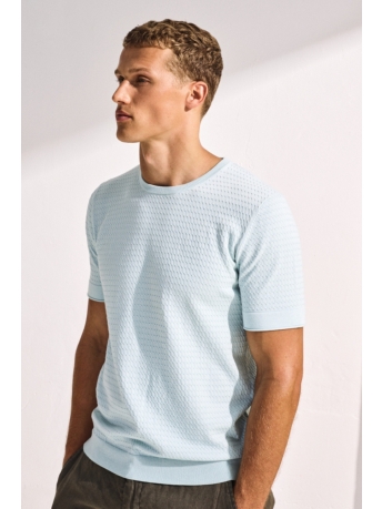 NO-EXCESS Trui PULLOVER SHORT SLEEVE 23210240 058 MINT