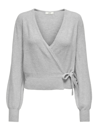 Jacqueline de Yong Vest JDYLUMI LIFE L/S WRAP CARDIGAN KNT 15339001 Light Grey Melange