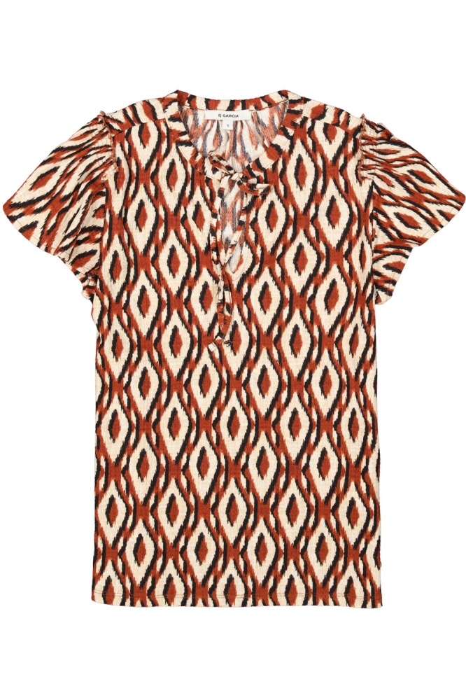 T SHIRT MET PRINT S40006 2906 PICANTE