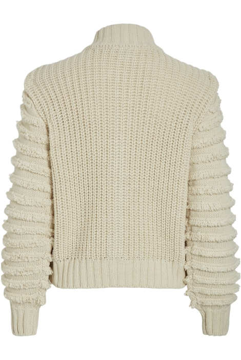 Vila vielada high-neck l/s zip knit card