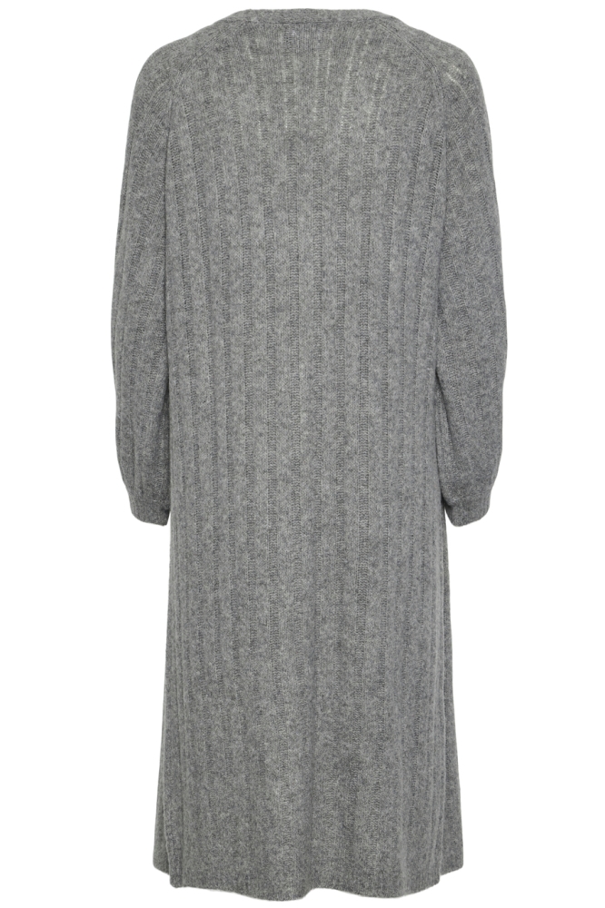 PCMAGGY LS LONG KNIT CARDIGAN NOOS 17150959 MEDIUM GREY MELANGE