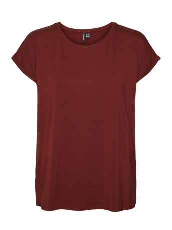 Vero Moda T-shirt VMAVA PLAIN SS TOP GA JRS NOOS 10284468 Fired Brick