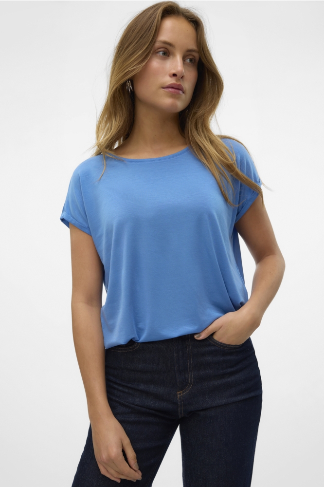 VMAVA PLAIN SS TOP GA JRS NOOS 10284468 Blue Jasper