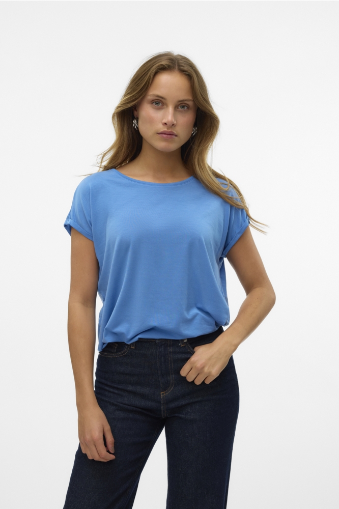 VMAVA PLAIN SS TOP GA JRS NOOS 10284468 Blue Jasper