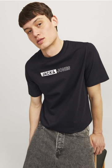 Jack & Jones T-shirt JJECORP LOGO TEE PLAY SS O-NECK NOO 12233999 BLACK