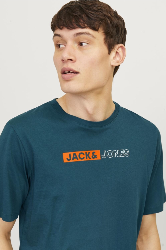 JJECORP LOGO TEE PLAY SS O-NECK NOO 12233999 DEEP TEAL