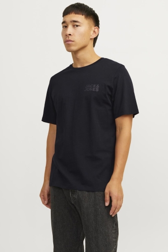 Jack & Jones T-shirt JJECORP LOGO TEE SS O-NECK NOOS 12151955 BLACK/SMALL PRIN