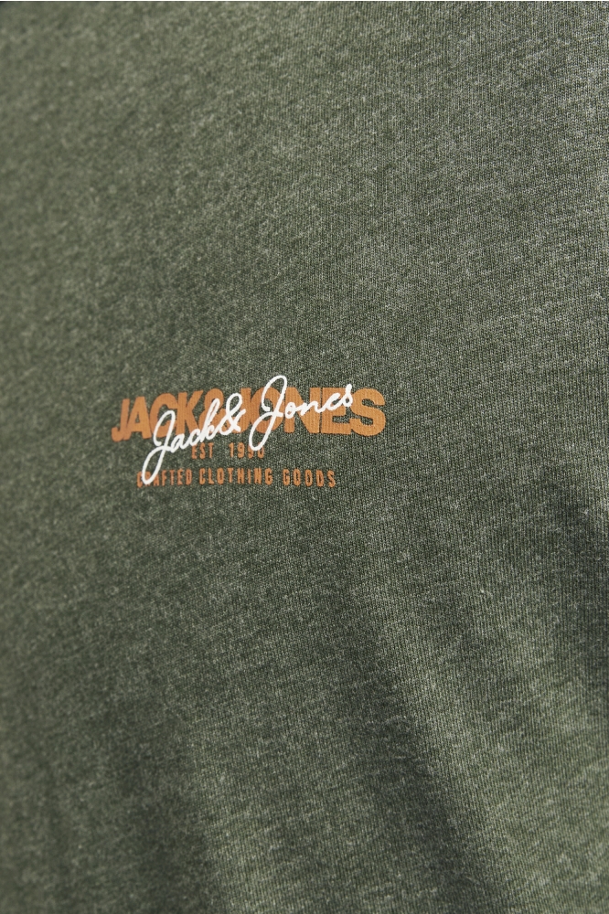 JJALVIS TEE LS CREW NECK 12259735 Kombu Green/Melange