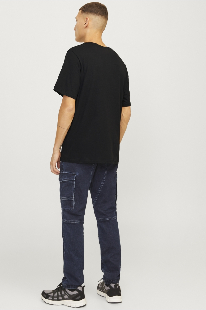 JJJEANS TEE SS O-NECK LN 12256779 Black