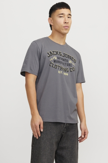 Jack & Jones T-shirt JJELOGO TEE SS O-NECK 2 COL SS25 SN 12268267 CASTLEROCK