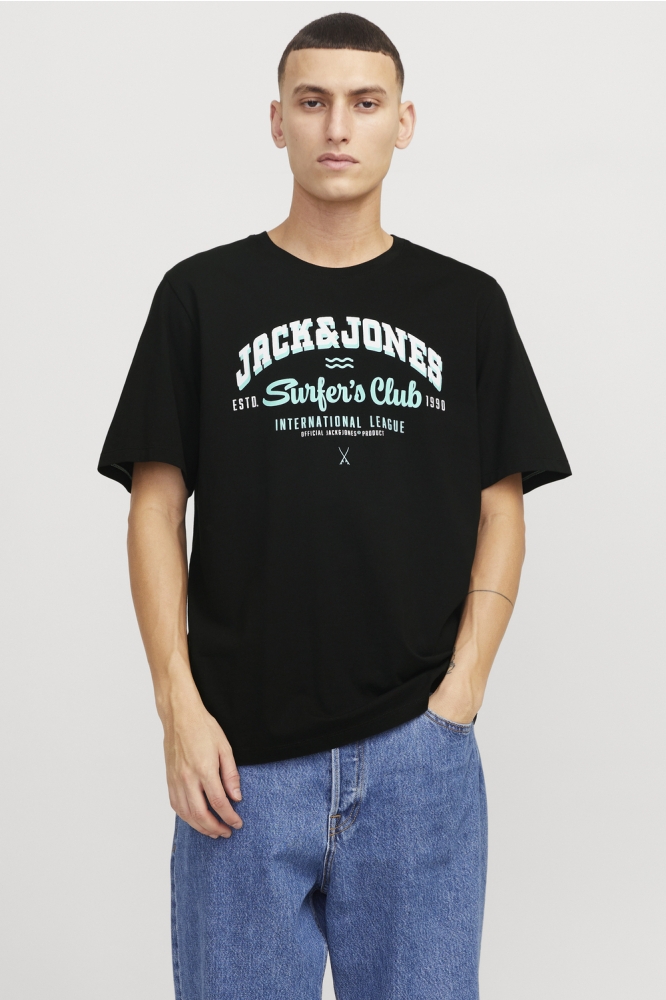 JJELOGO TEE SS O-NECK 2 COL SS25 SN 12268267 BLACK INK