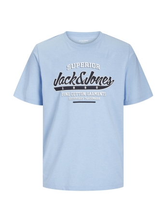 Jack & Jones T-shirt JJELOGO TEE SS O-NECK 2 COL SS25 SN 12268267 CHAMBRAY BLUE/MELANGE