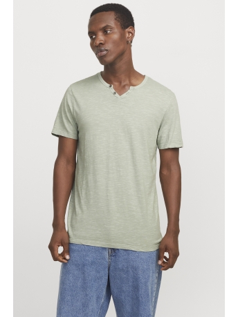 Jack & Jones T-shirt JJESPLIT NECK TEE SS NOOS 12164972 Iceberg Green