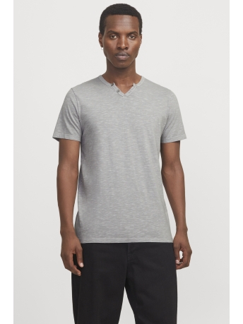 Jack & Jones T-shirt JJESPLIT NECK TEE SS NOOS 12164972 Ultimate Grey