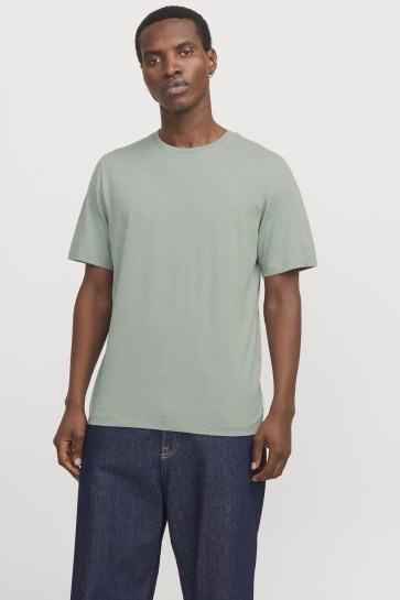 Jack & Jones T-shirt JJEORGANIC MELANGE TEE SS O-NECK NO 12222887 ICEBERG GREEN