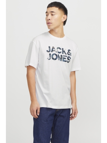 Jack & Jones T-shirt JJEBRYAN CORP LOGO TEE SS O-NECK NO 12268127 White