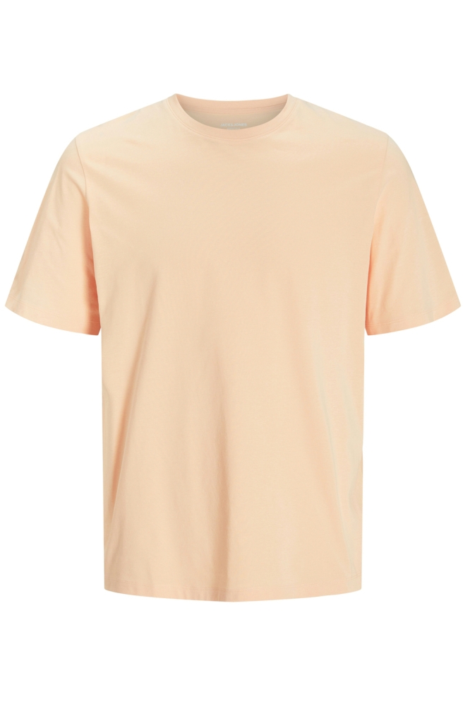 JJEORGANIC BASIC TEE SS O-NECK NOOS 12156101 Peach Parfait