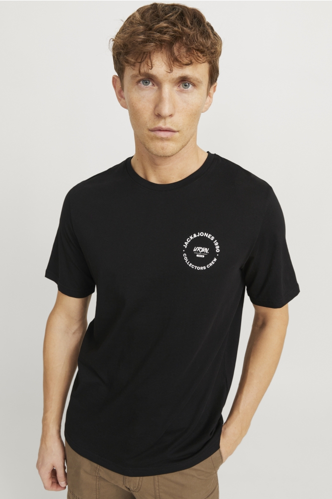 JJSIMON TEE SS CREW NECK 12269280 Black/SMALL