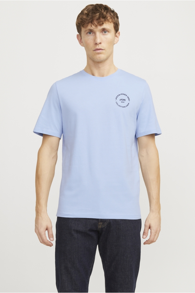 JJSIMON TEE SS CREW NECK 12269280 Chambray Blue/SMALL