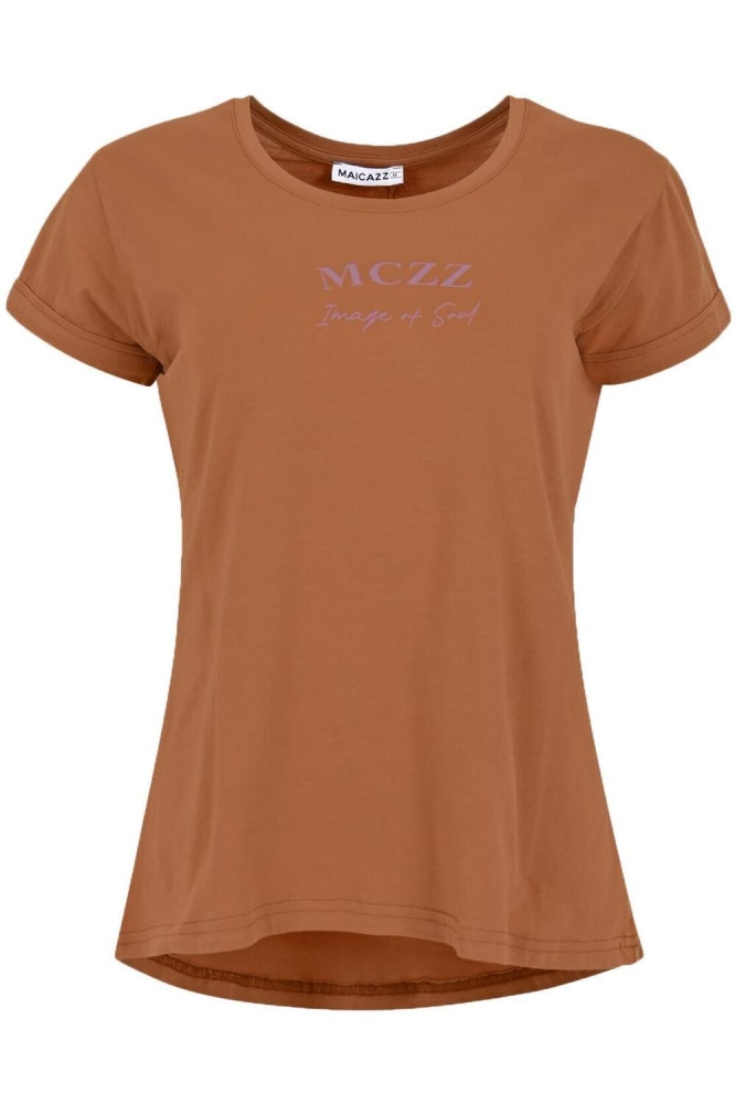 ONORA T SHIRT FA24 75 017 CAMEL