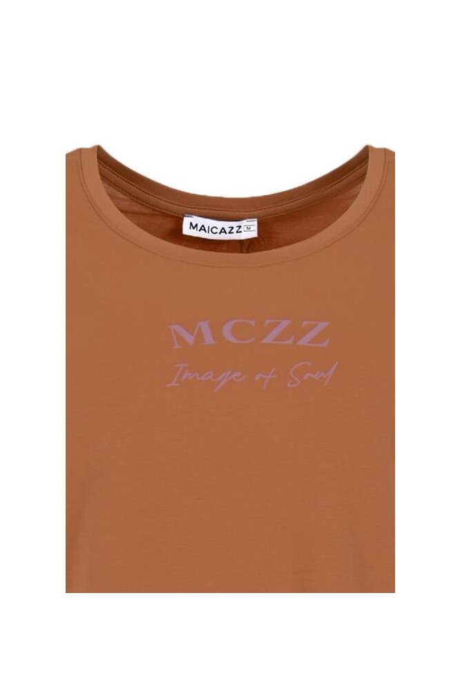 ONORA T SHIRT FA24 75 017 CAMEL