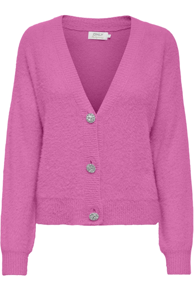 ONLELLA PIUMO LS CARDIGAN KNT NCA 15259564 Super Pink